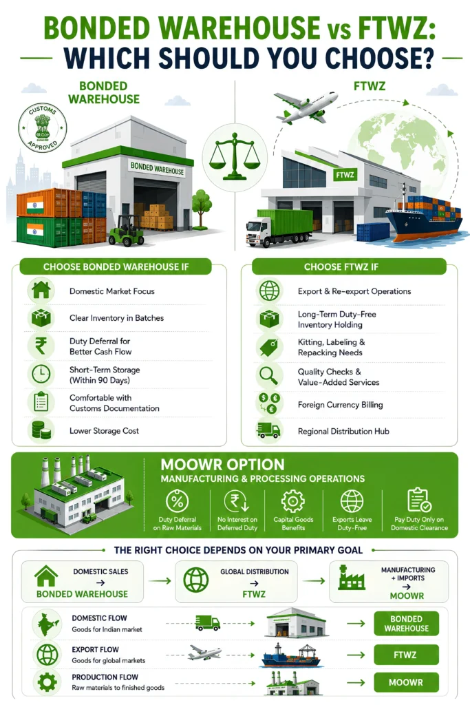 Bonded Warehouse vs FTWZ Which Should You Choose