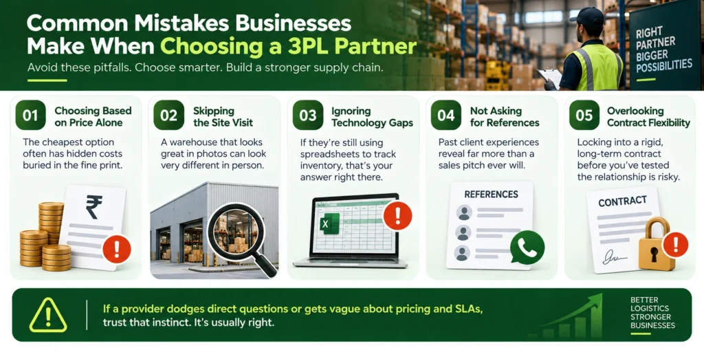 Common Mistakes Businesses Make When Choosing a 3PL Partner